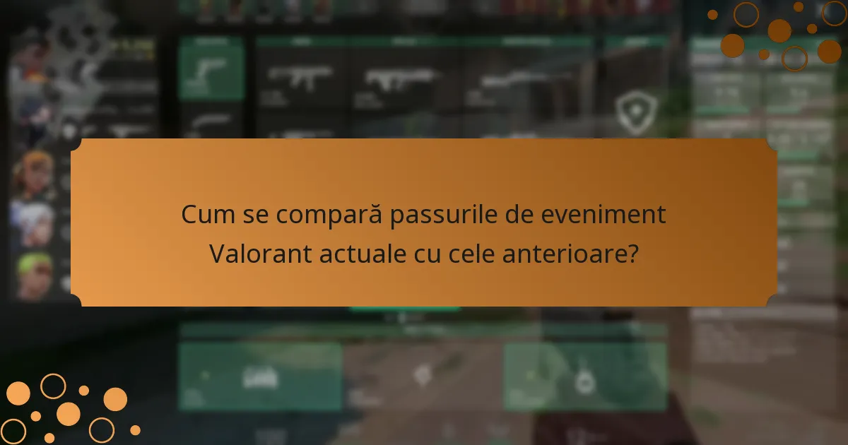 Cum se compară passurile de eveniment Valorant actuale cu cele anterioare?