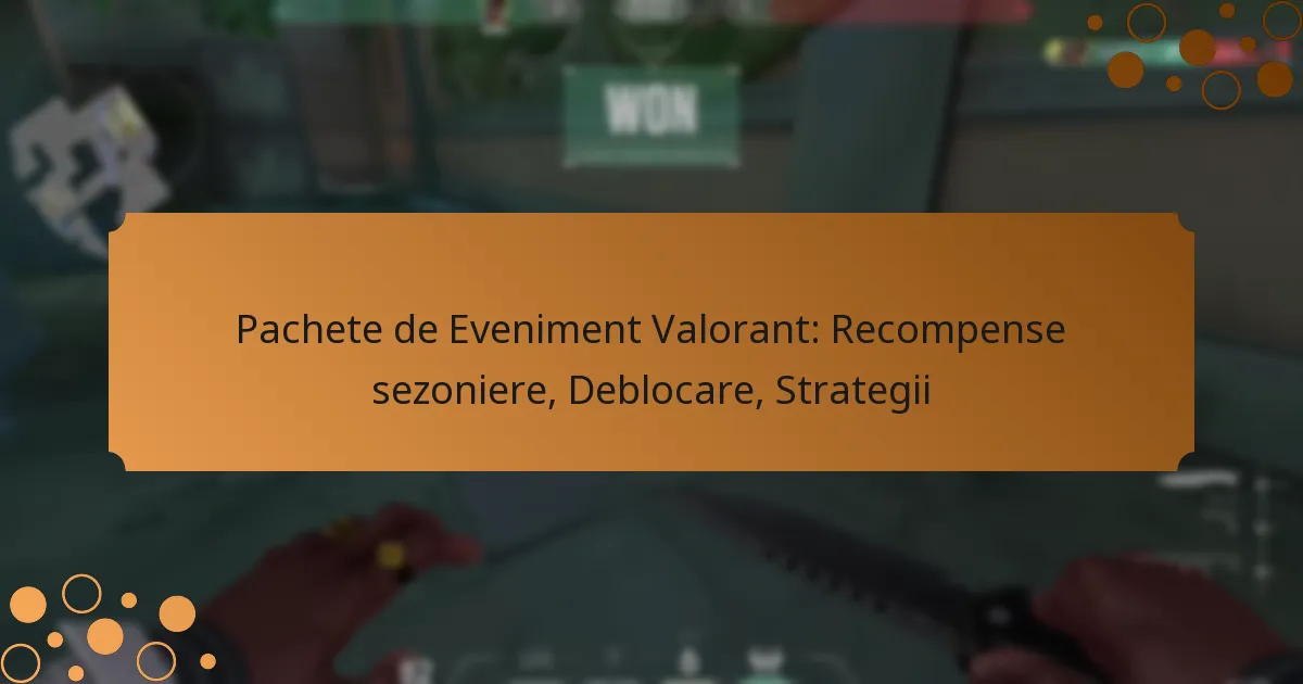 Pachete de Eveniment Valorant: Recompense sezoniere, Deblocare, Strategii